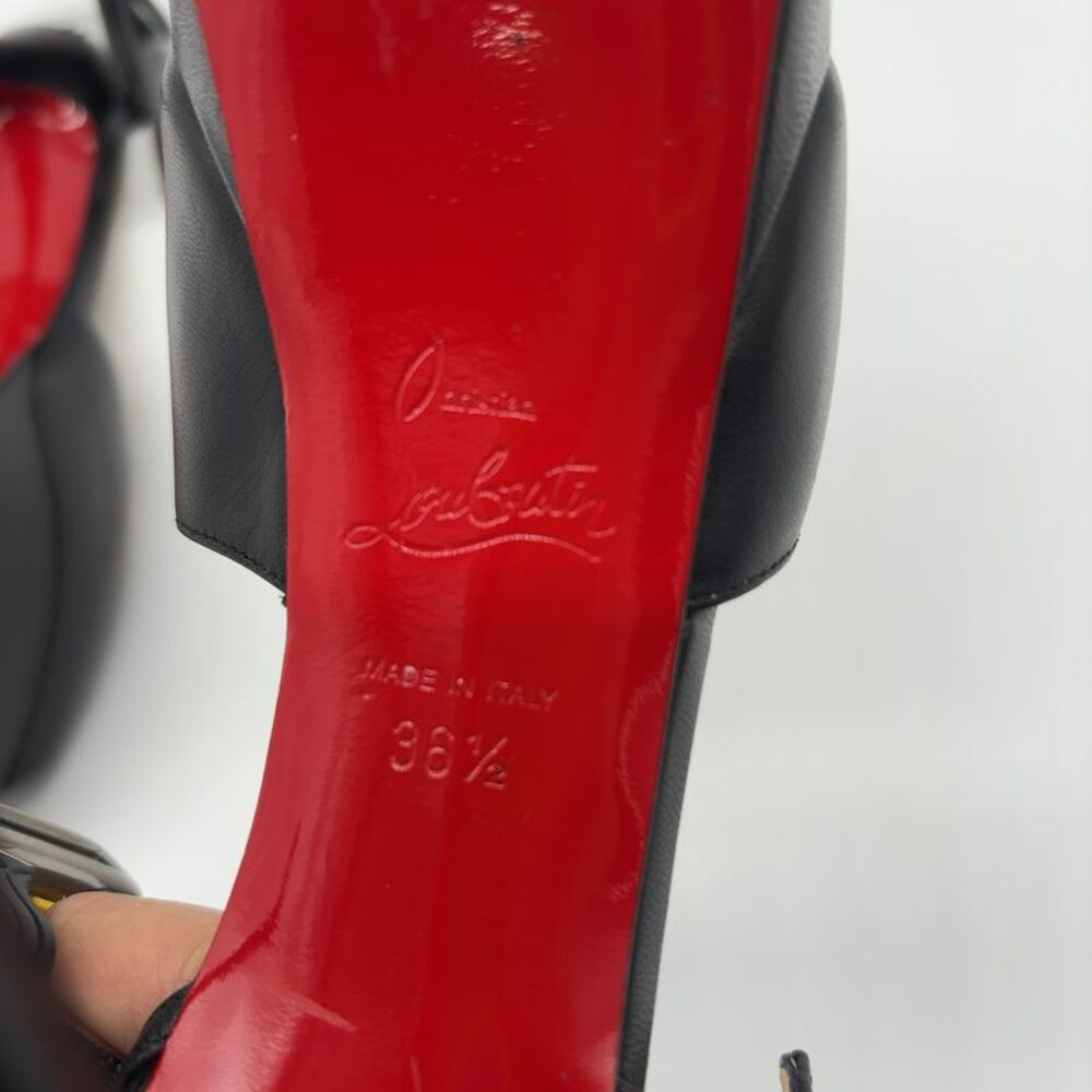 Christian Louboutin Platform Heels with Signature Red Sole - Picture 5 of 9
